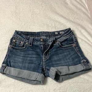 Waist size 27 miss me denim shorts
